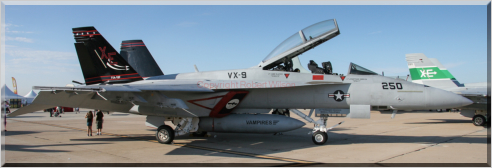 166673 / XE-250 - F/A-18F of VX-9 based at Naval Air Weapons Station China Lake