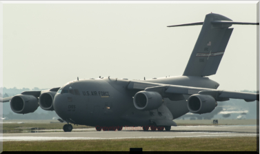 Reach 9165 arriving at RAF Mildenhall