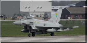 Rafair 7003 fully armed heading for the Nato Air Policing mission at �iauliai Air Base, Lithuania