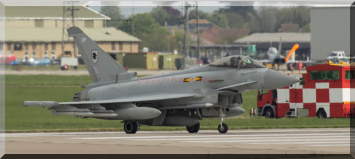 Rafair 7005 fully armed heading for the Nato Air Policing mission at �iauliai Air Base, Lithuania