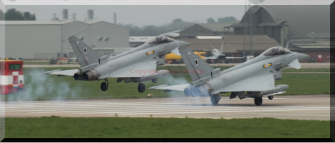 Razor 14 touching down with Razor 13 close behind