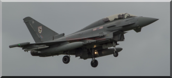 Warlord 13 returning from its strafing sortie