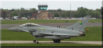 Typhoon 75 taxing out for a sortie