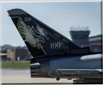 Tyrant 23 taxing to the runway at Coningsby