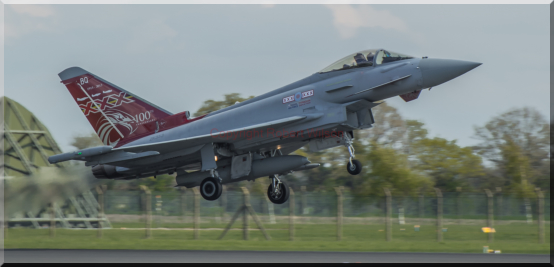 Triplex 72 on its way out from Coningsby on a sortie