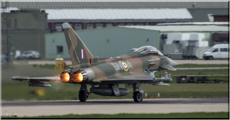 Triplex 31 lighting the burners for departure from Coningsby