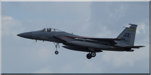 Fang 03 on approach to the runway at RAF Lakenheath