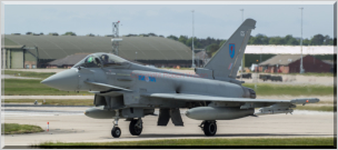 On loan from 6 Squadron to 1(F) Squadron, Jedi 12 taxing to the runway (09/06/15)