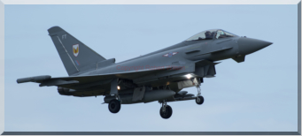 A 1(F) squadron jet fying with 2(AC) Squadron as Vampire 31 (08/06/15)