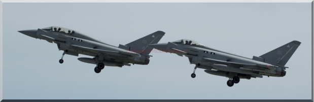 Spartan 11 and 12 flying a pairs approach to runway 05 at Lossiemouth (09/06/15)