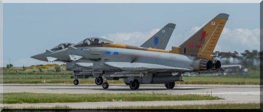 Venom 41 & 42 lined up on runway 05 (09/06/15)