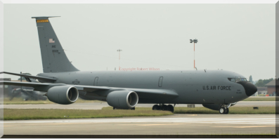 Reach 460 taxing onto the runway